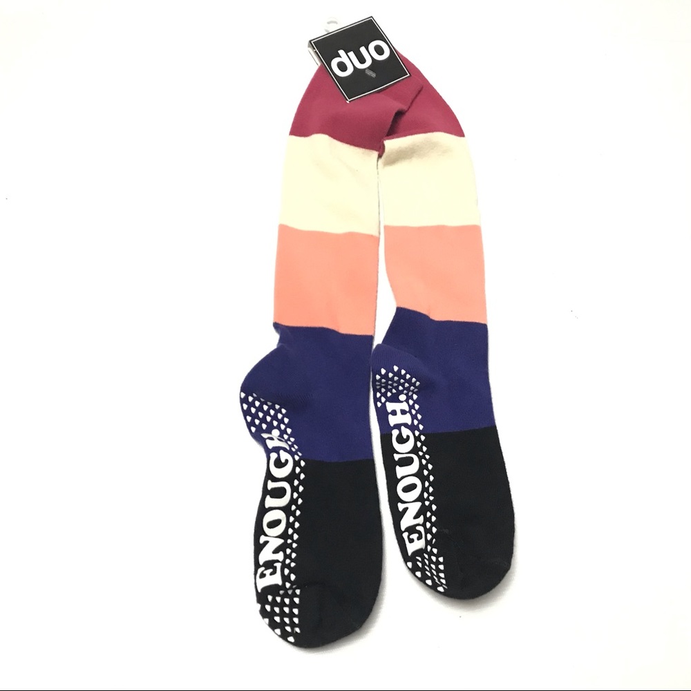 Duo Women’s Color Block Striped Socks One Size
